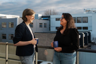 HB Software kantoor buiten balkon